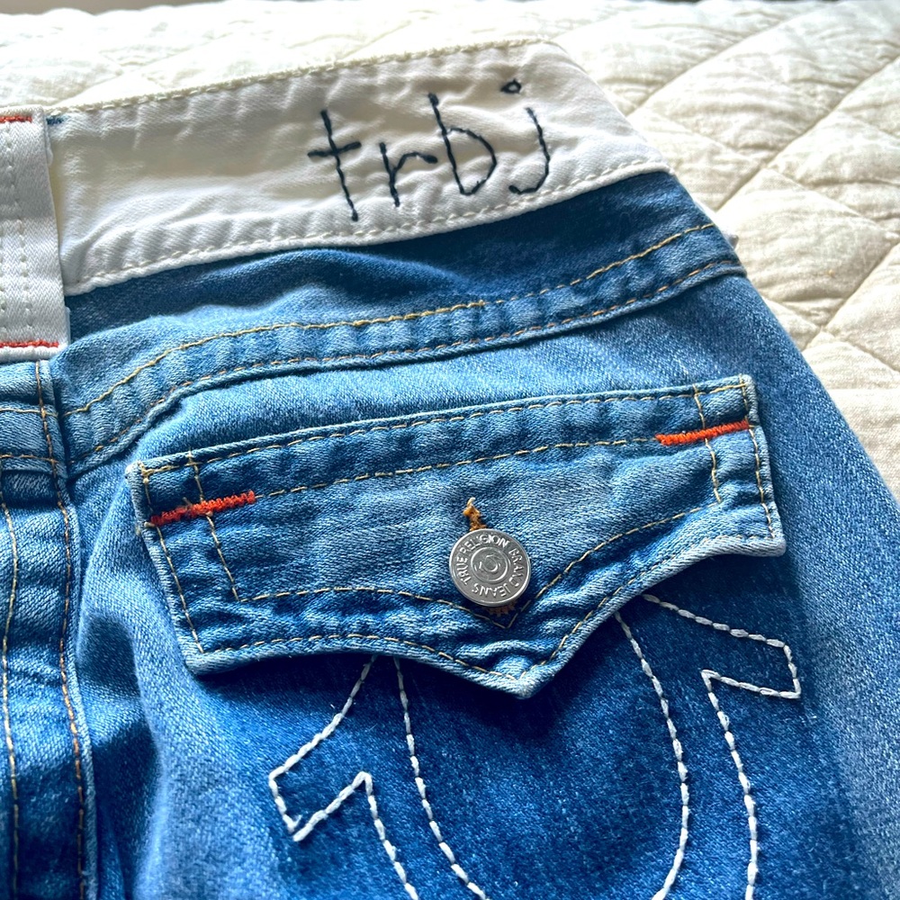 True Religion Brand Jeans Size 27 Joey Deconstructive